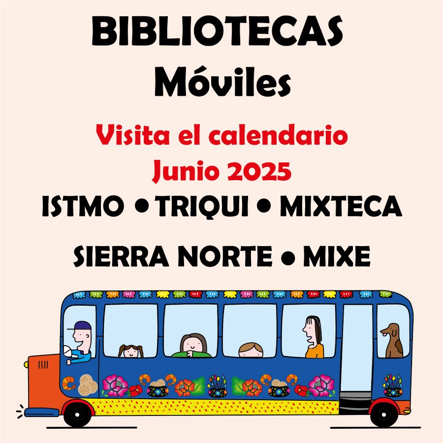 Bibliotecas móviles calendario JUNIO 2025