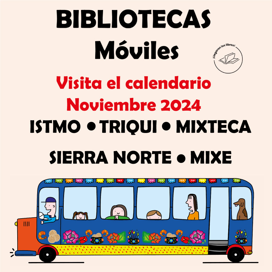 Bibliotecas móviles calendario NOVIEMBRE 2024